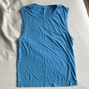 ALO Yoga Blue Triumph Muscle Tank - Small